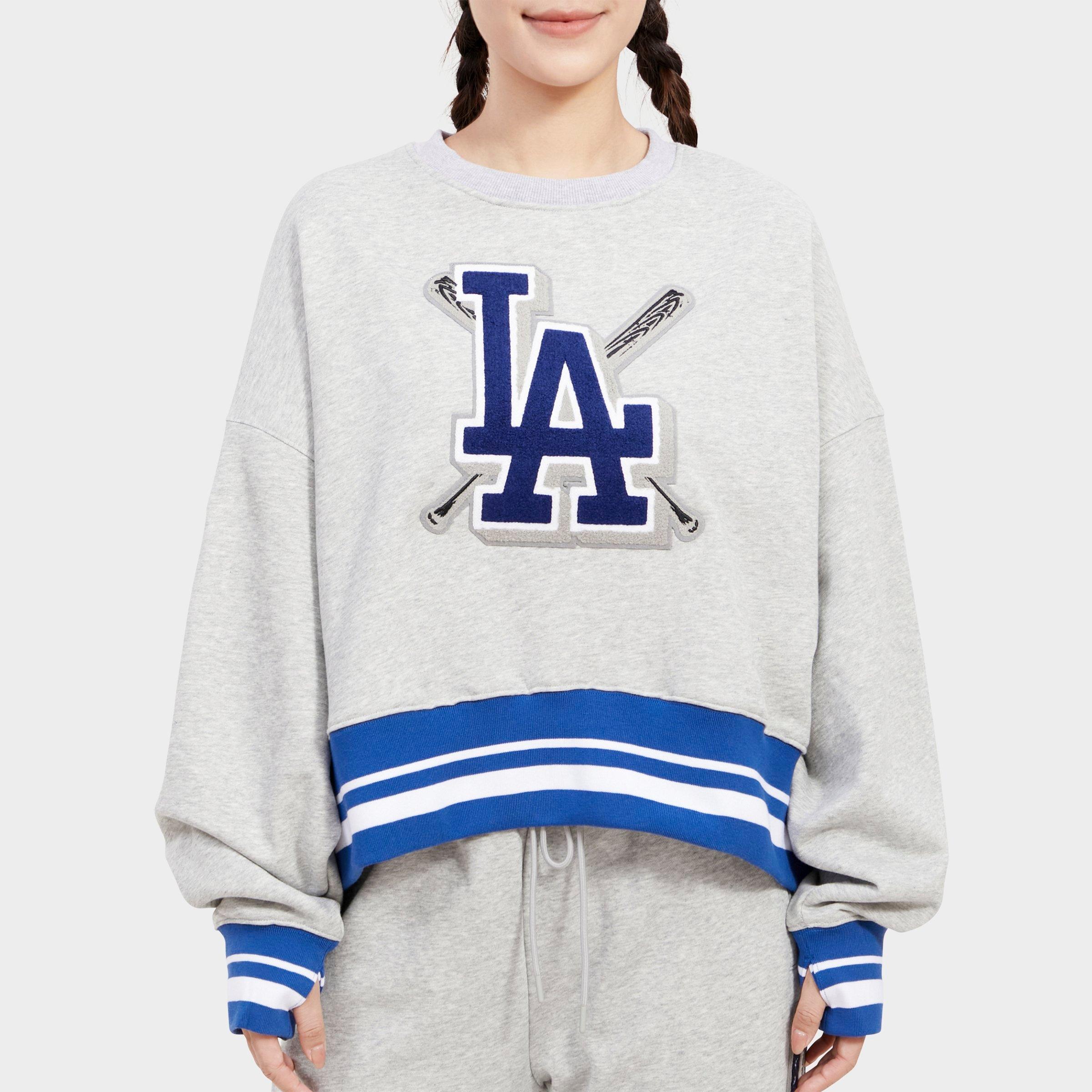 Pro Standard Los Angeles Dodgers MLB Mashup Rib Fleece Crewneck Sweatshirt