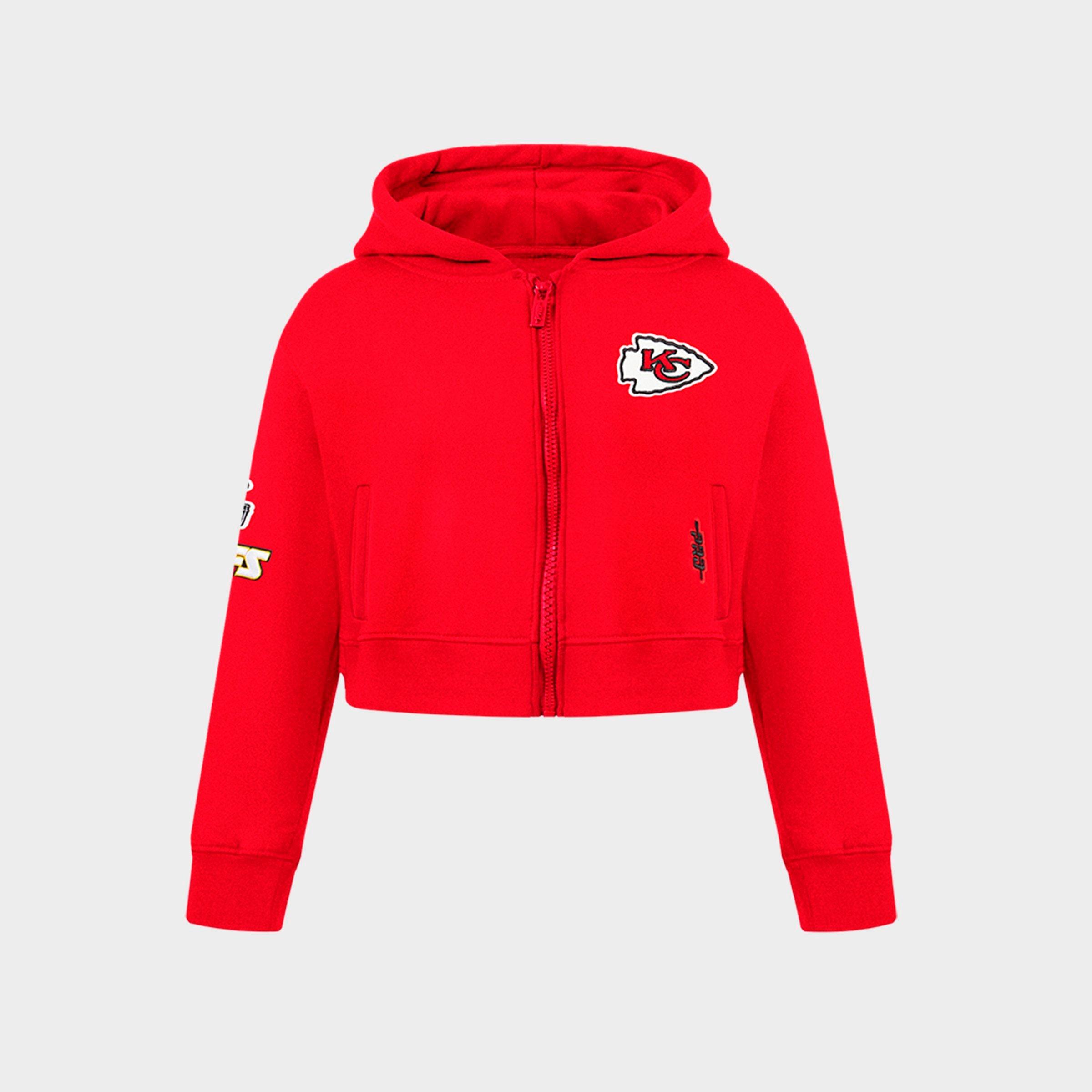 Pro Standard Kansas City Chiefs NFL Cropped Full-Zip Sweatshirt
