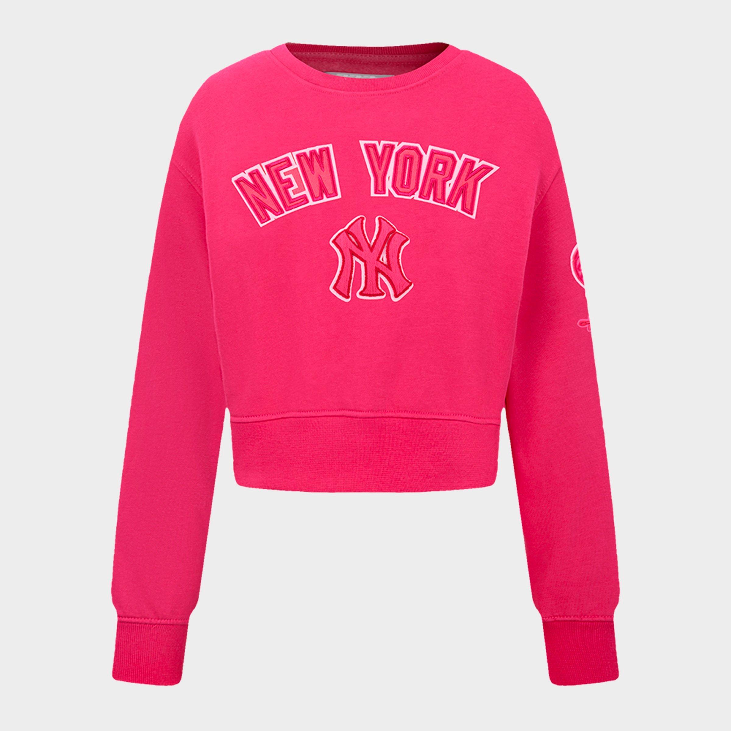 Pro Standard New York Yankees MLB Cropped Fleece Crewneck Sweatshirt