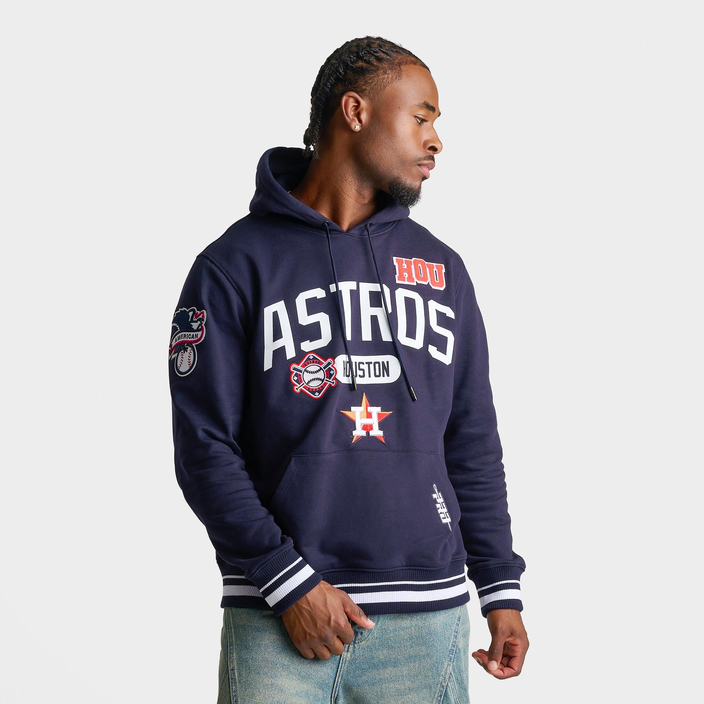 Pro Standard Houston Astros MLB Letterman Fleece Pullover Hoodie