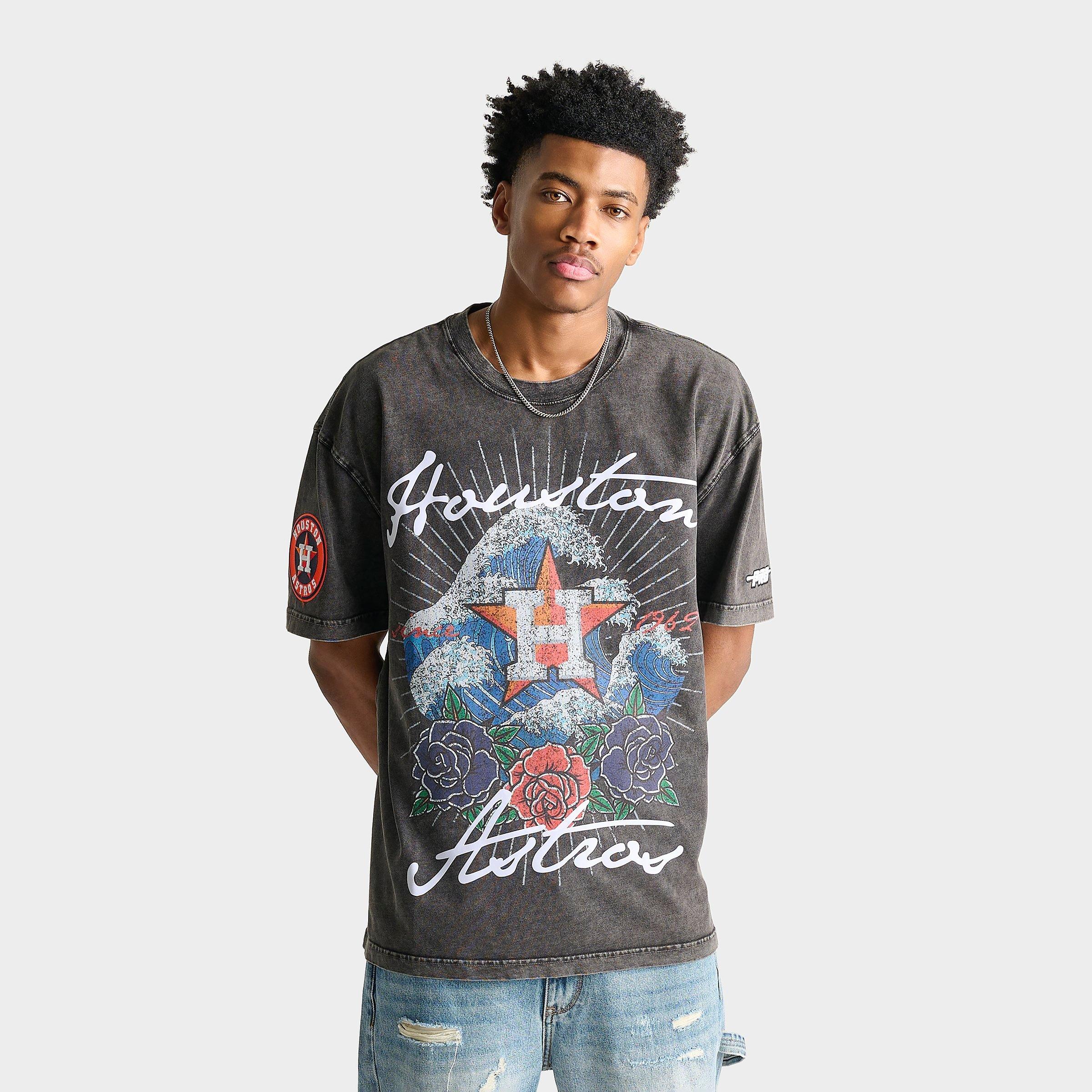 Pro Standard Houston Astros MLB Wave And Roses Graphic T-Shirt