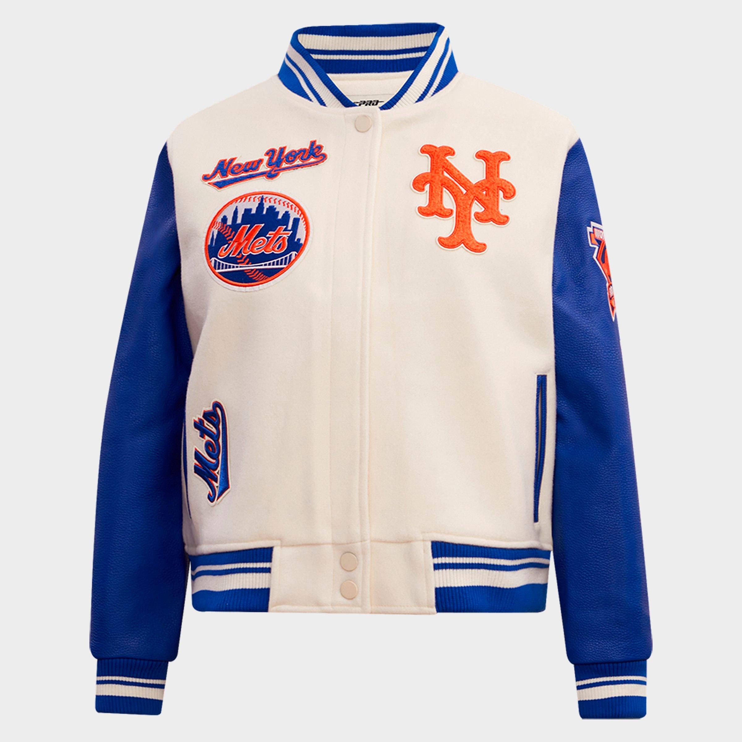 Pro Standard New York Mets MLB Mash Up Rib Wool Varsity Jacket