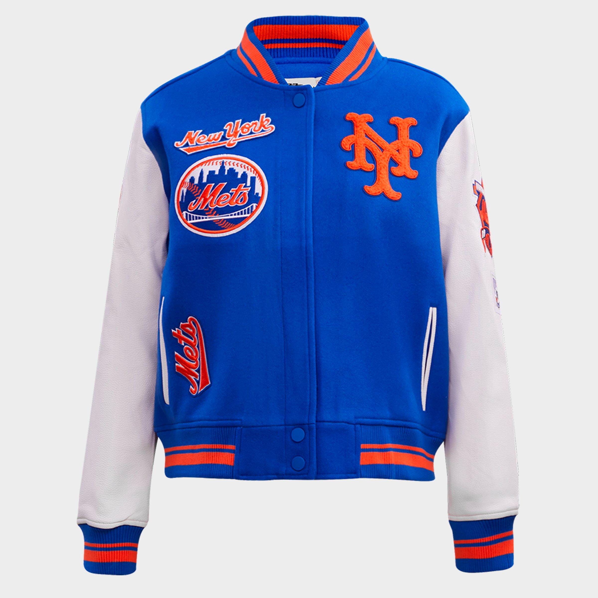 Pro Standard New York Mets MLB Mash Up Rib Wool Varsity Jacket