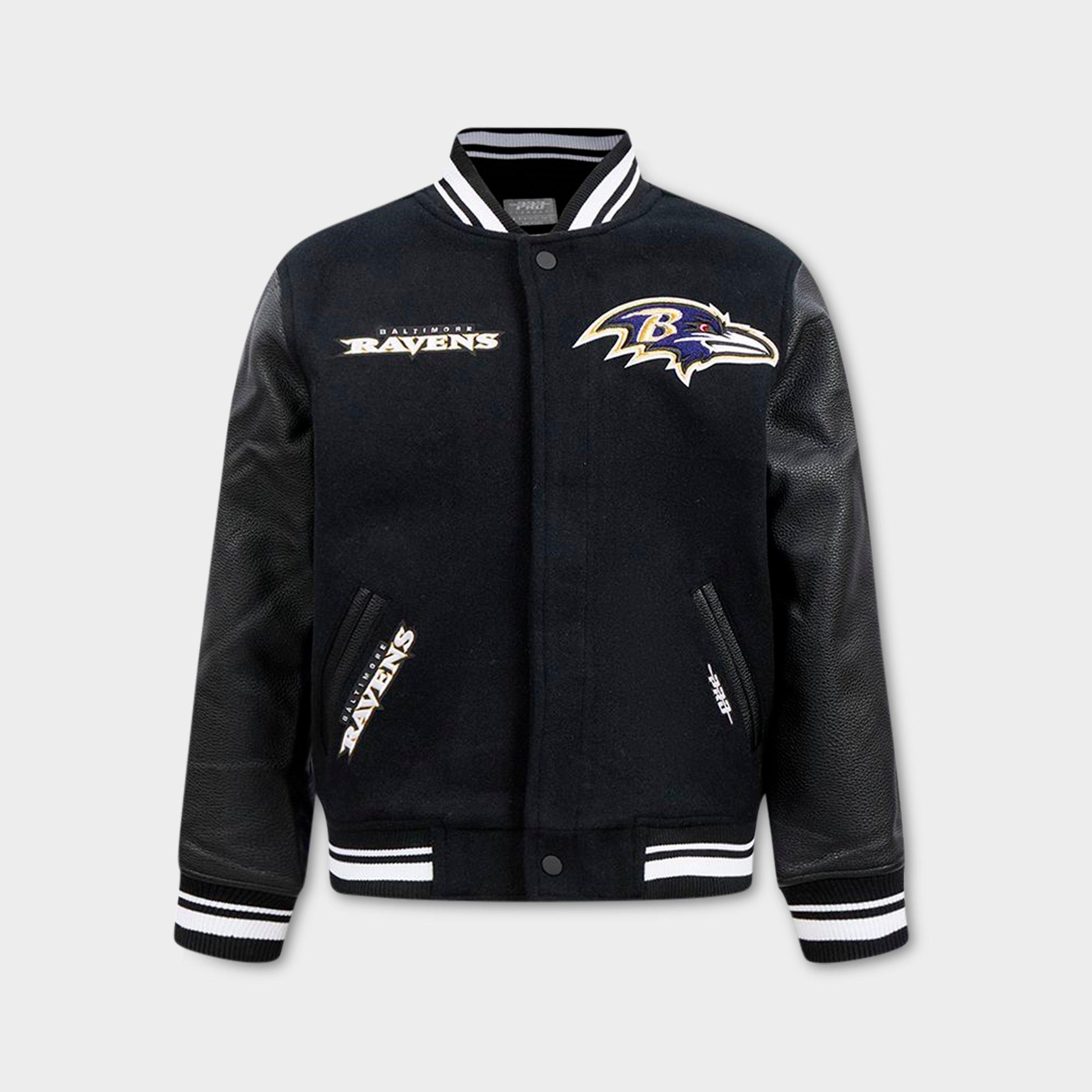 Pro Standard Baltimore Ravens NFL Retro Classic Rib Wool Varsity Jacket