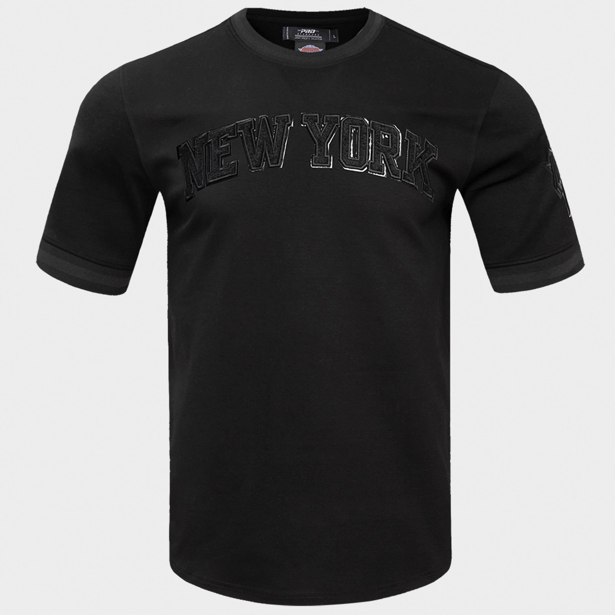 Pro Standard New York Knicks NBA Classic Chenille Triple Black T-Shirt