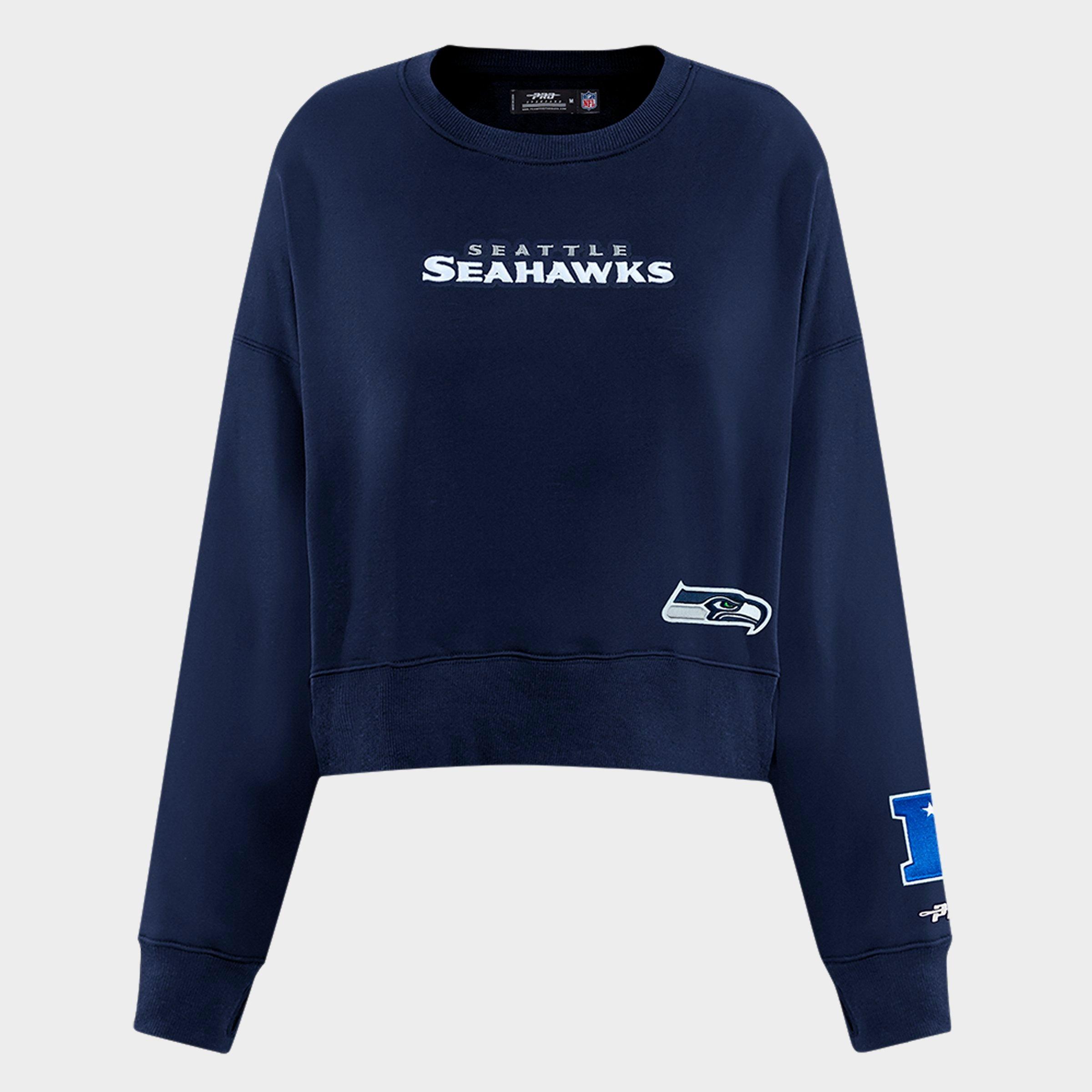 Pro Standard Seattle Seahawks Wingspan Fleece Crewneck Sweatshirt