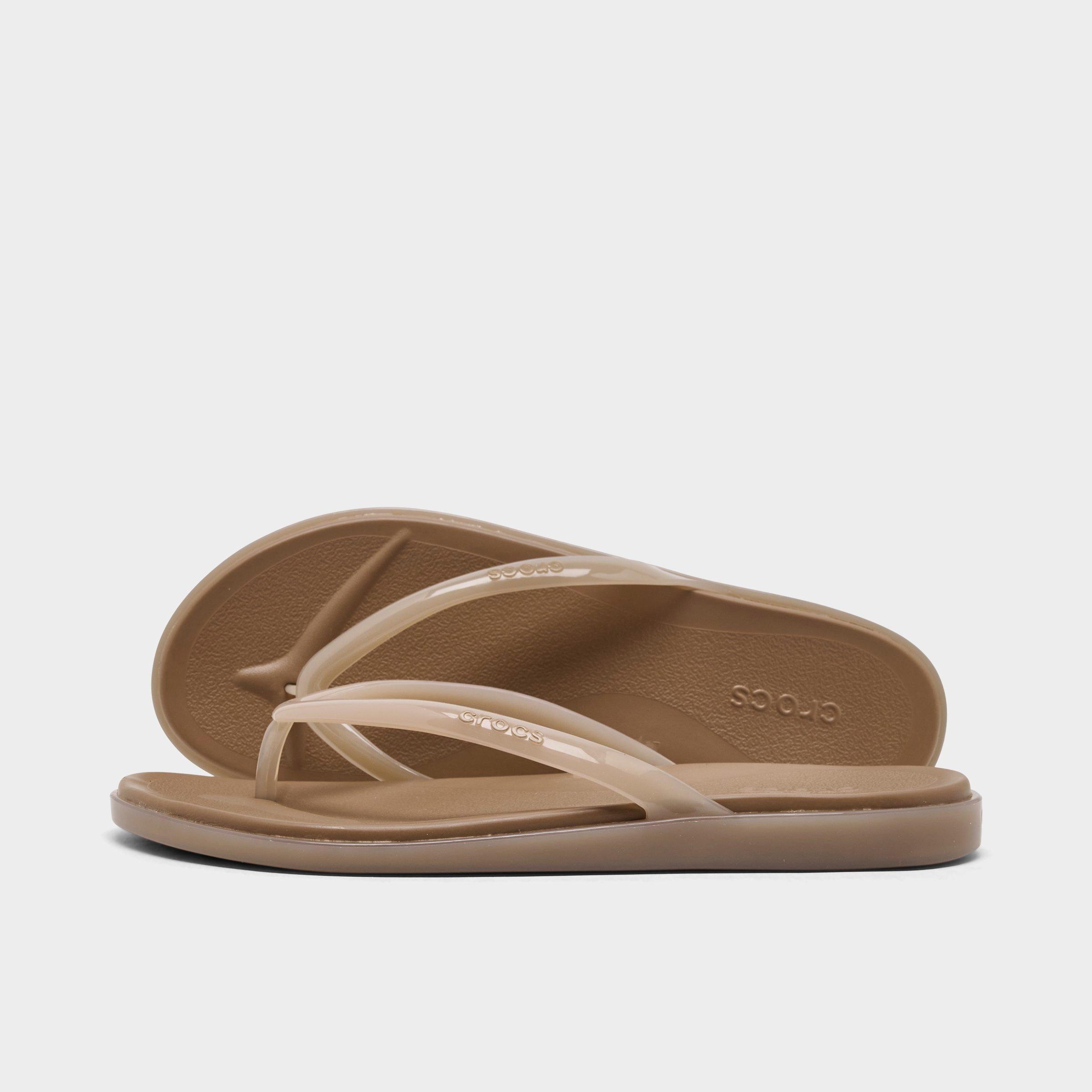 Crocs Miami Round Toe Jelly Flip Flop Sandals