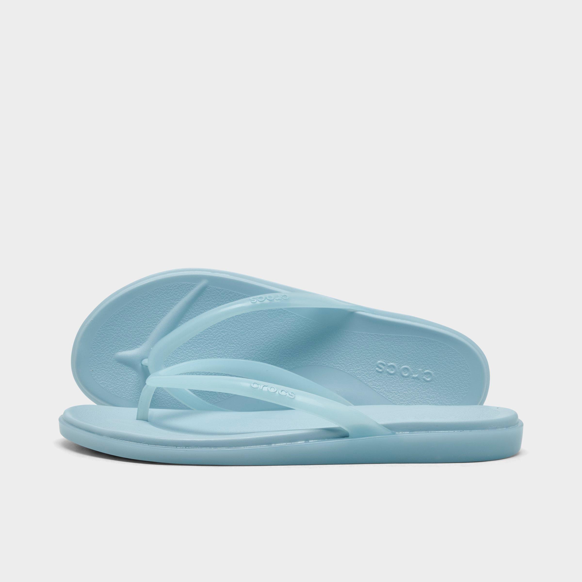 Crocs Miami Round Toe Jelly Flip Flop Sandals
