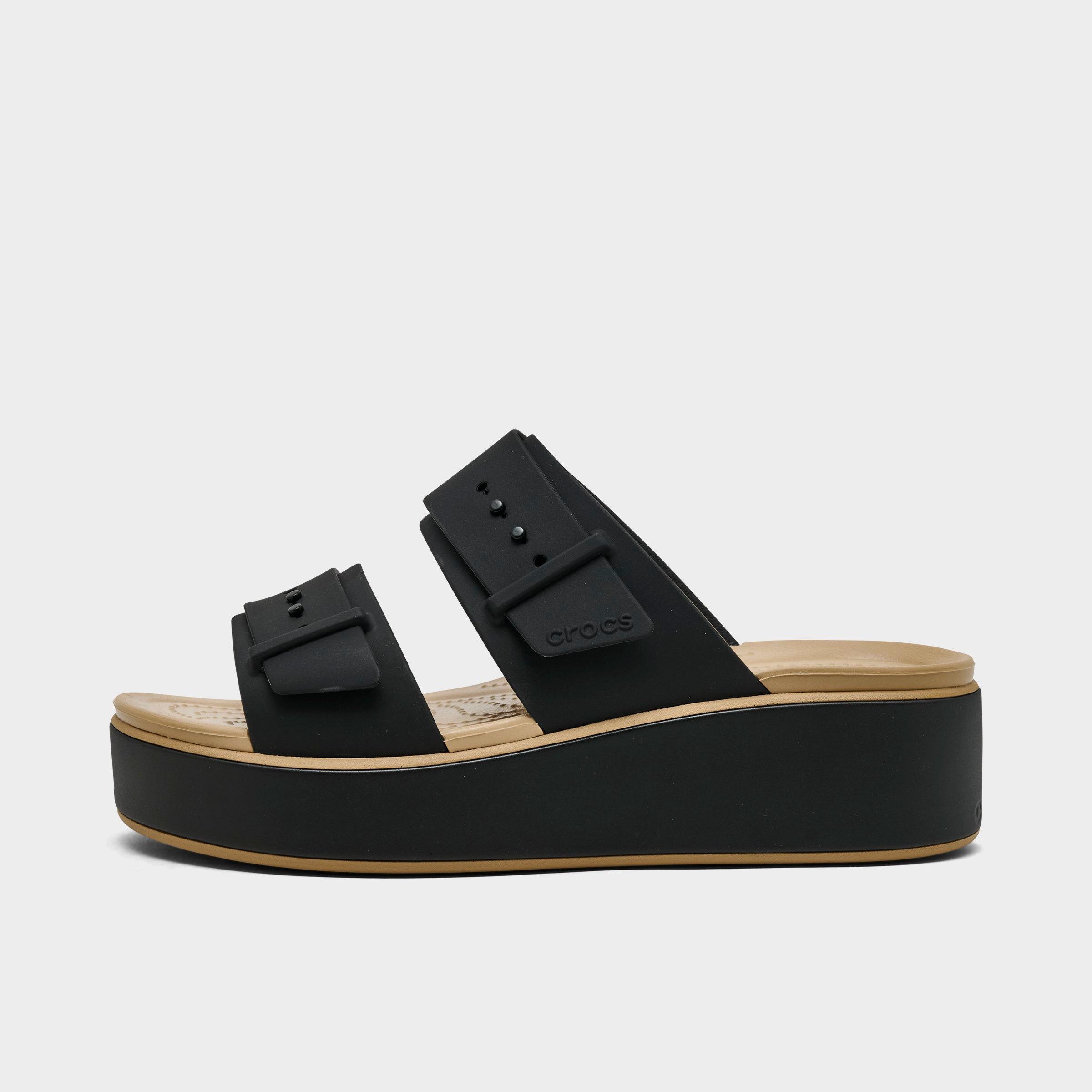 Crocs Brooklyn Matte Wrap Low Wedge Sandals