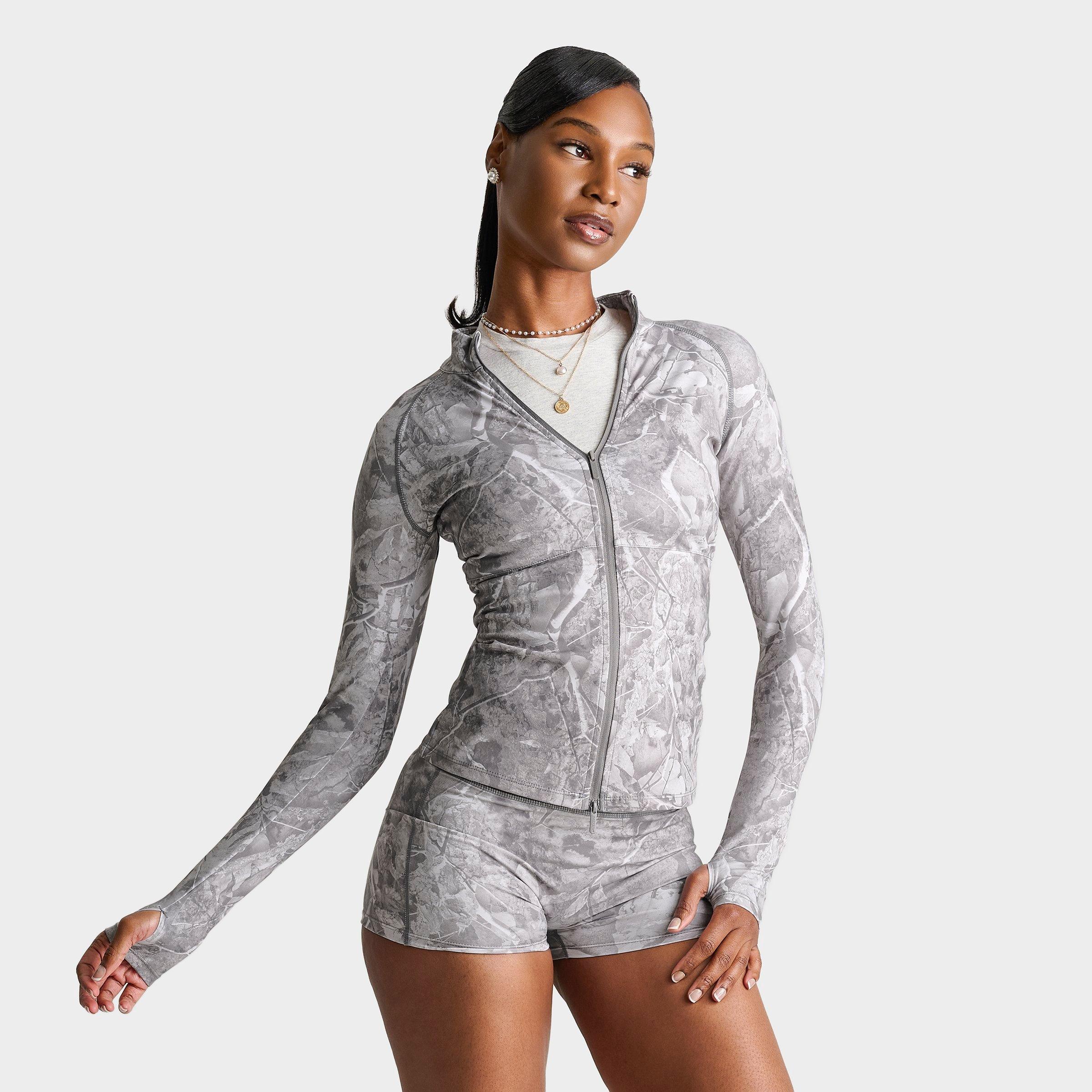 DAILYSZN Piped Active Camo Full-Zip Training Jacket