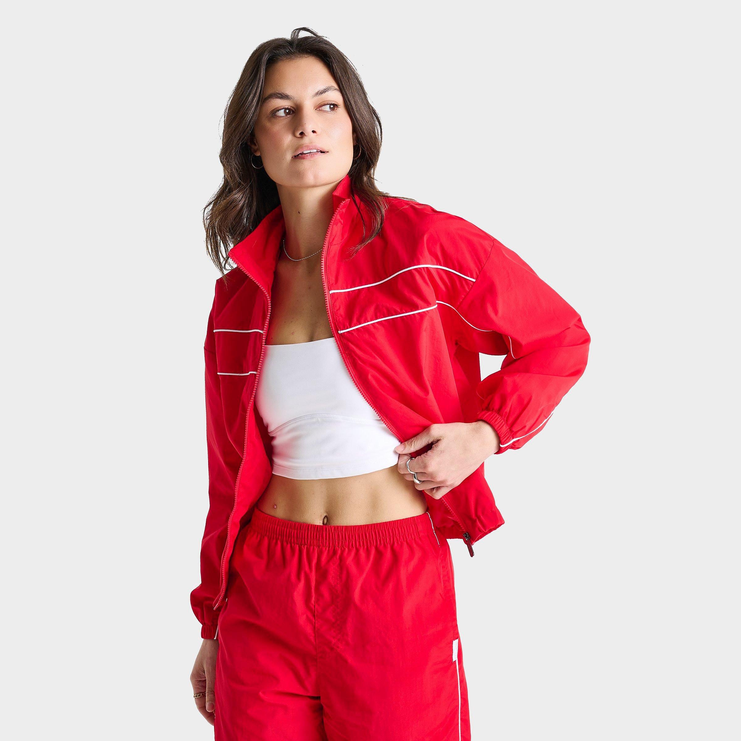 DAILYSZN Weather-Resistant Piped Woven Full-Zip Jacket