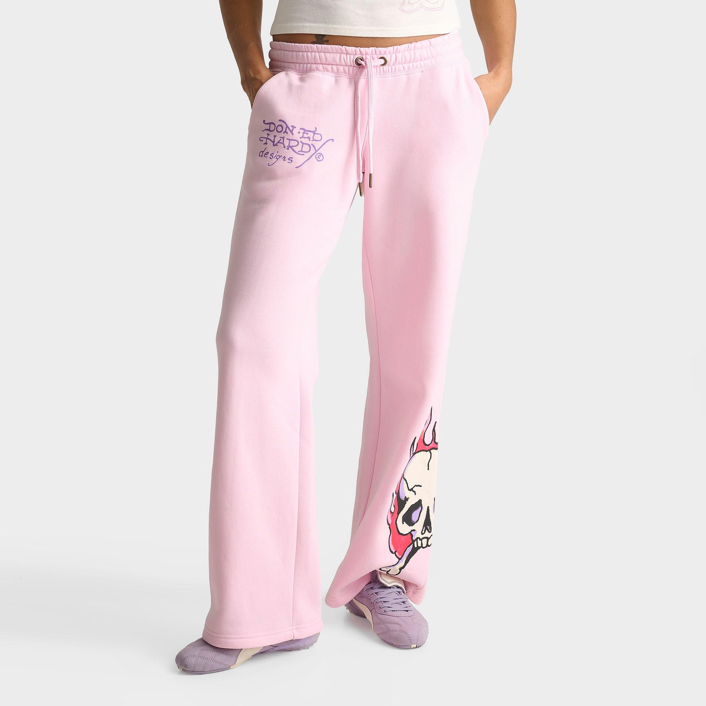 Ed Hardy Leopard Fleece Jogger Pants