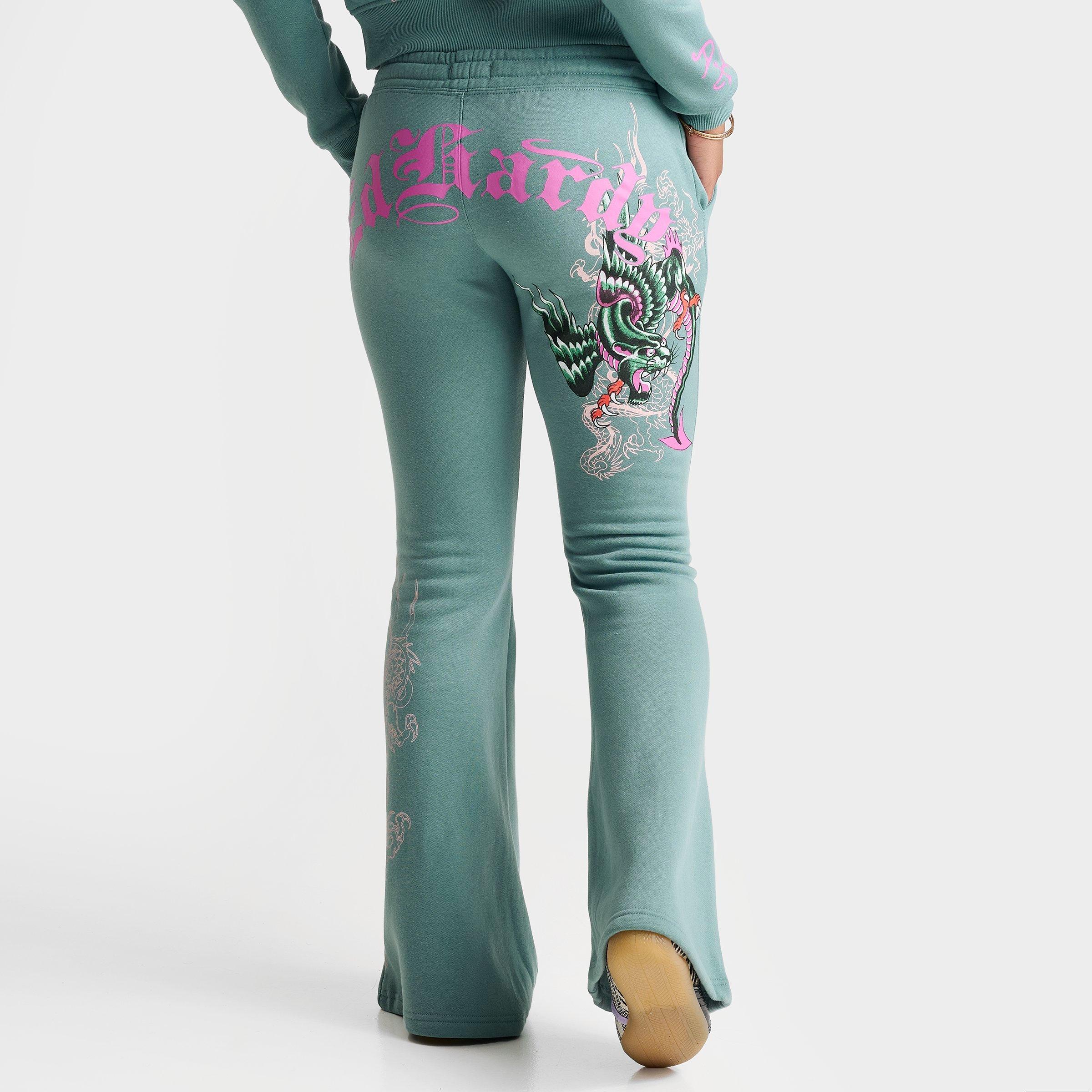 Ed Hardy Wings Bootcut Fleece Pants