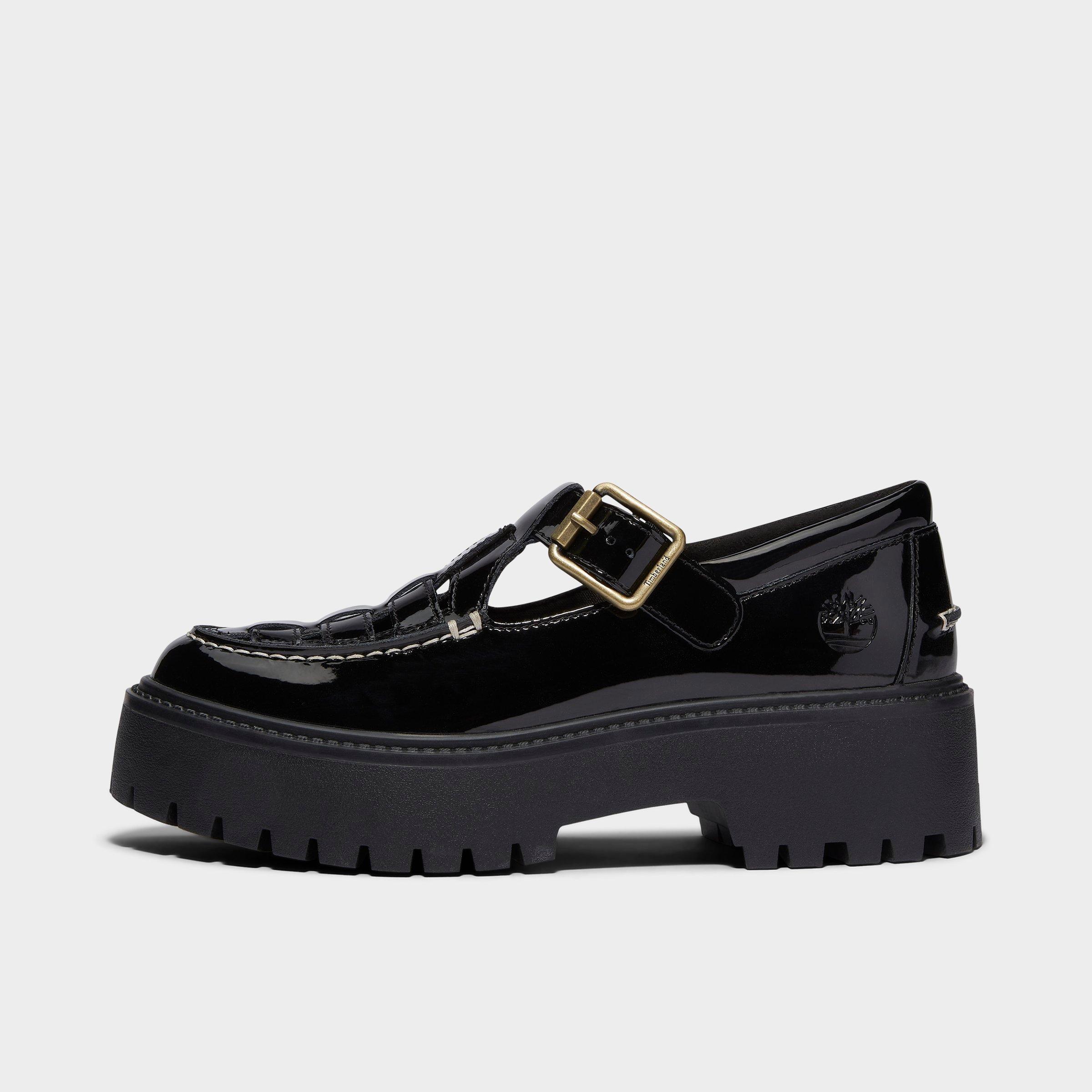 Timberland Patent Leather Stone Street Platform Buckle Casual Shoes