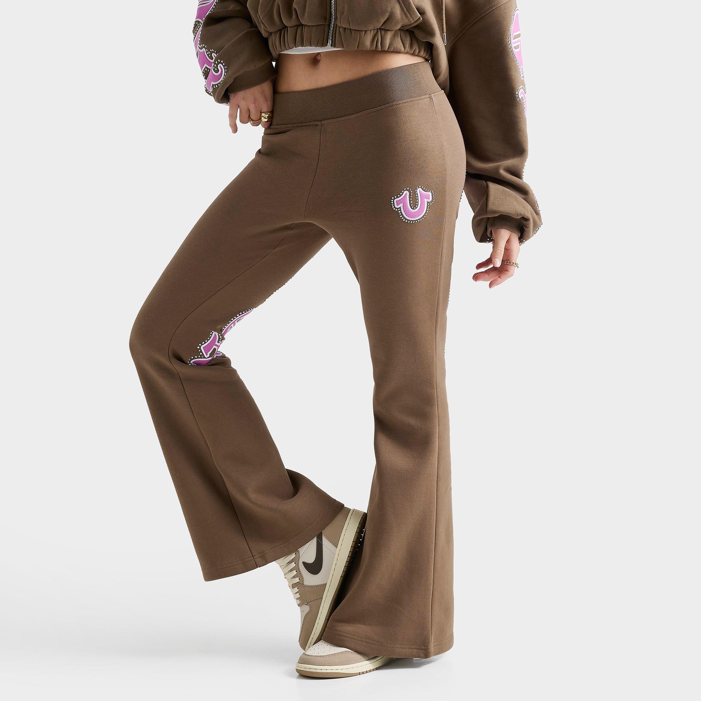 True Religion Crystal Logo Flare Pants