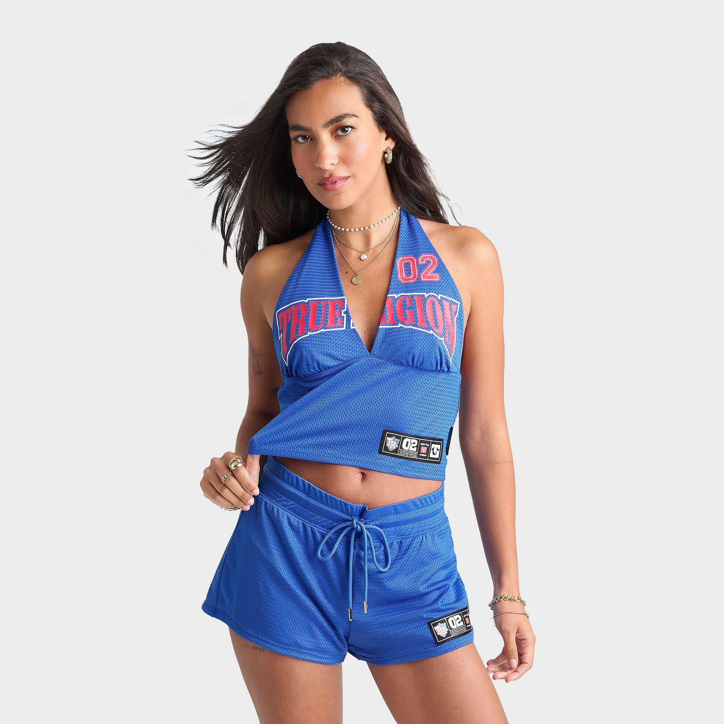 True Religion Printed Sporty Mesh Halter Top