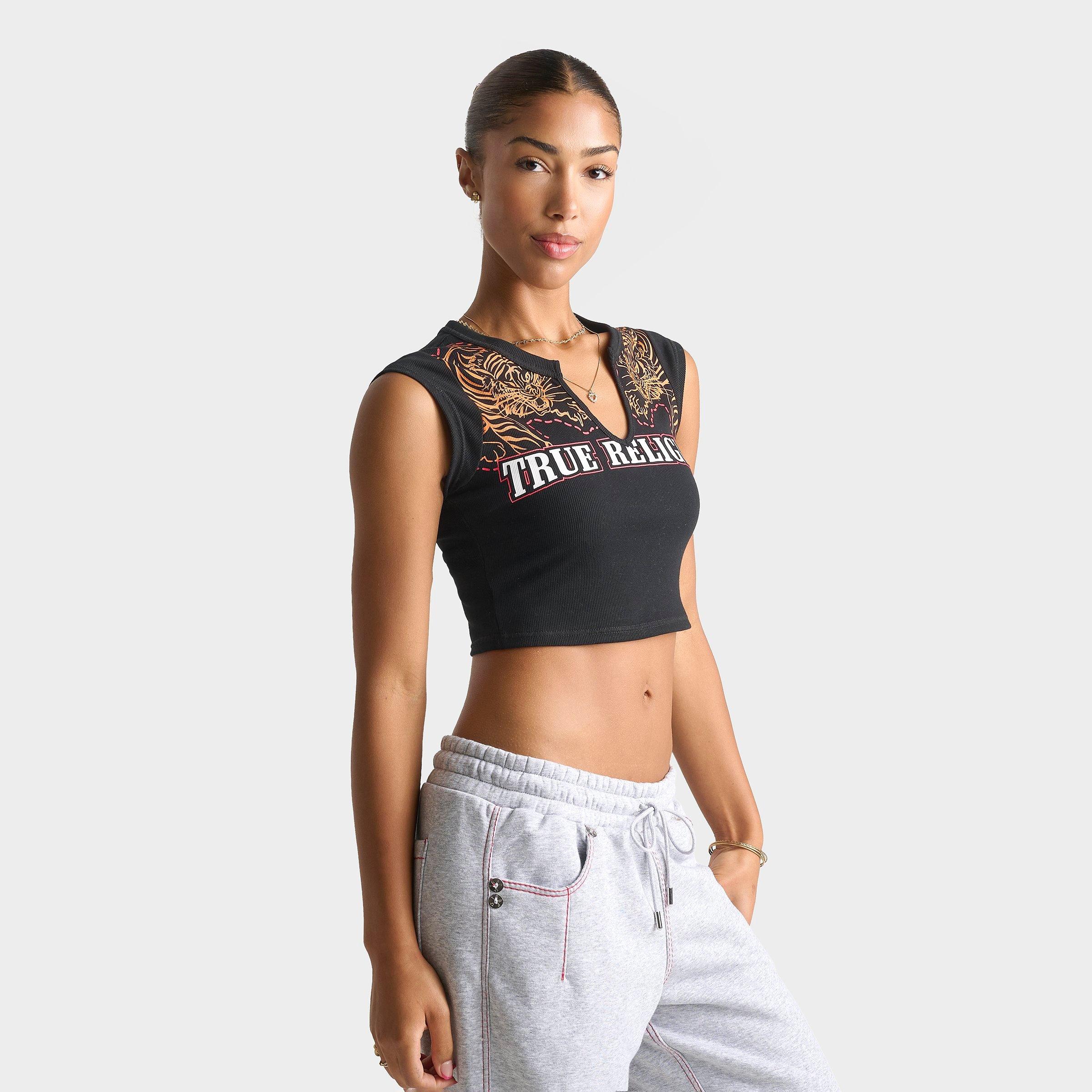 True Religion Tiger Logo Notch T-Shirt