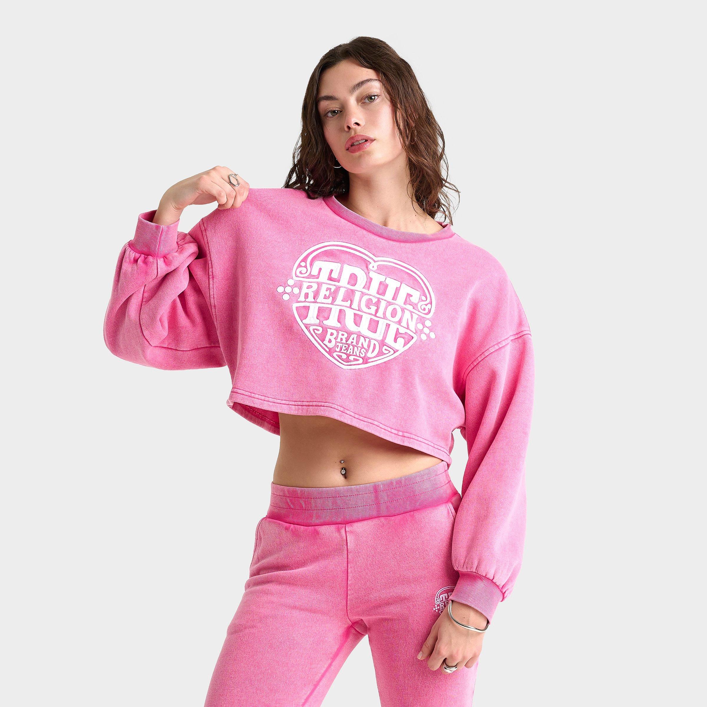 True Religion Washed Heritage Dolman Crewneck Sweatshirt