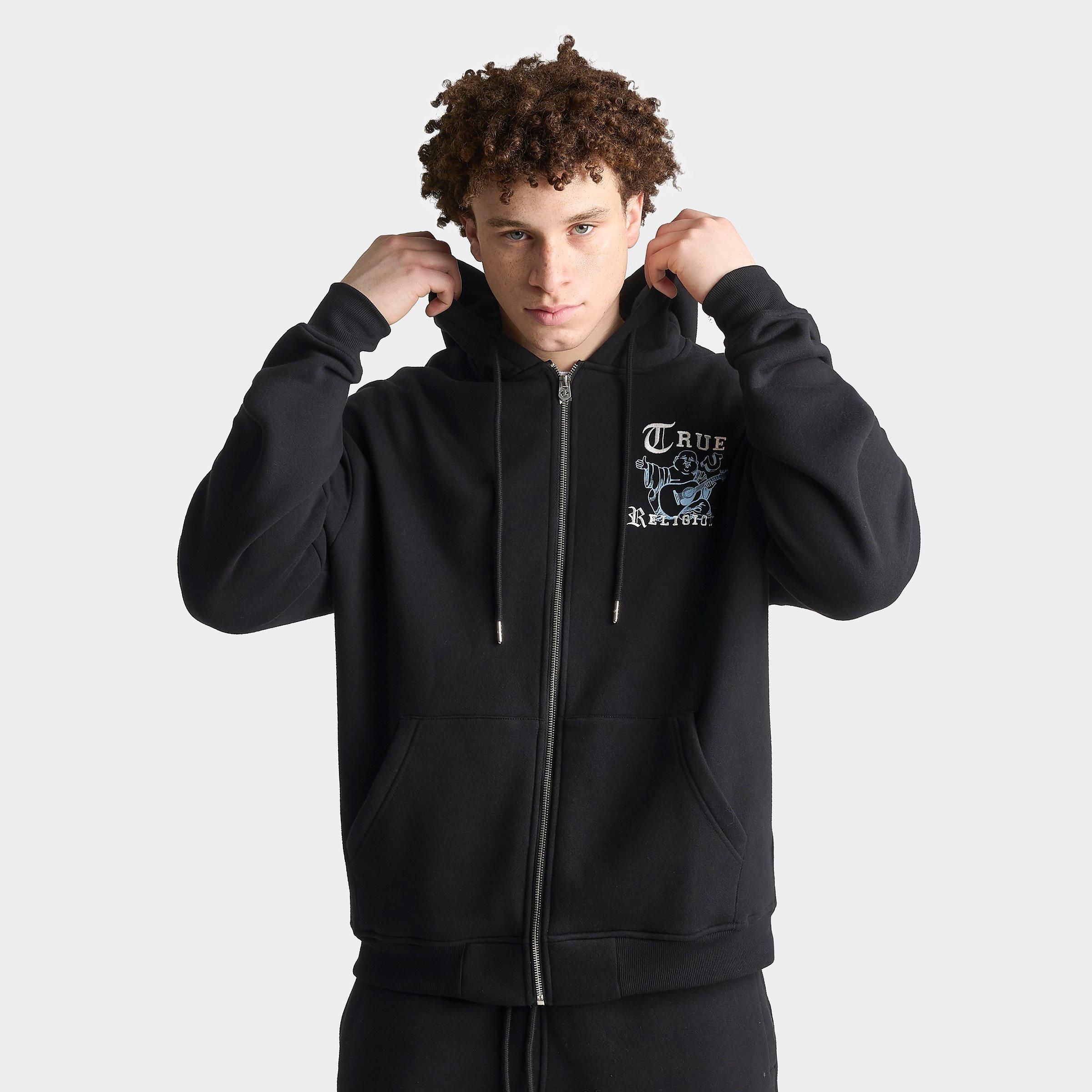 True Religion Buddha Old English Logo Full-Zip Hoodie