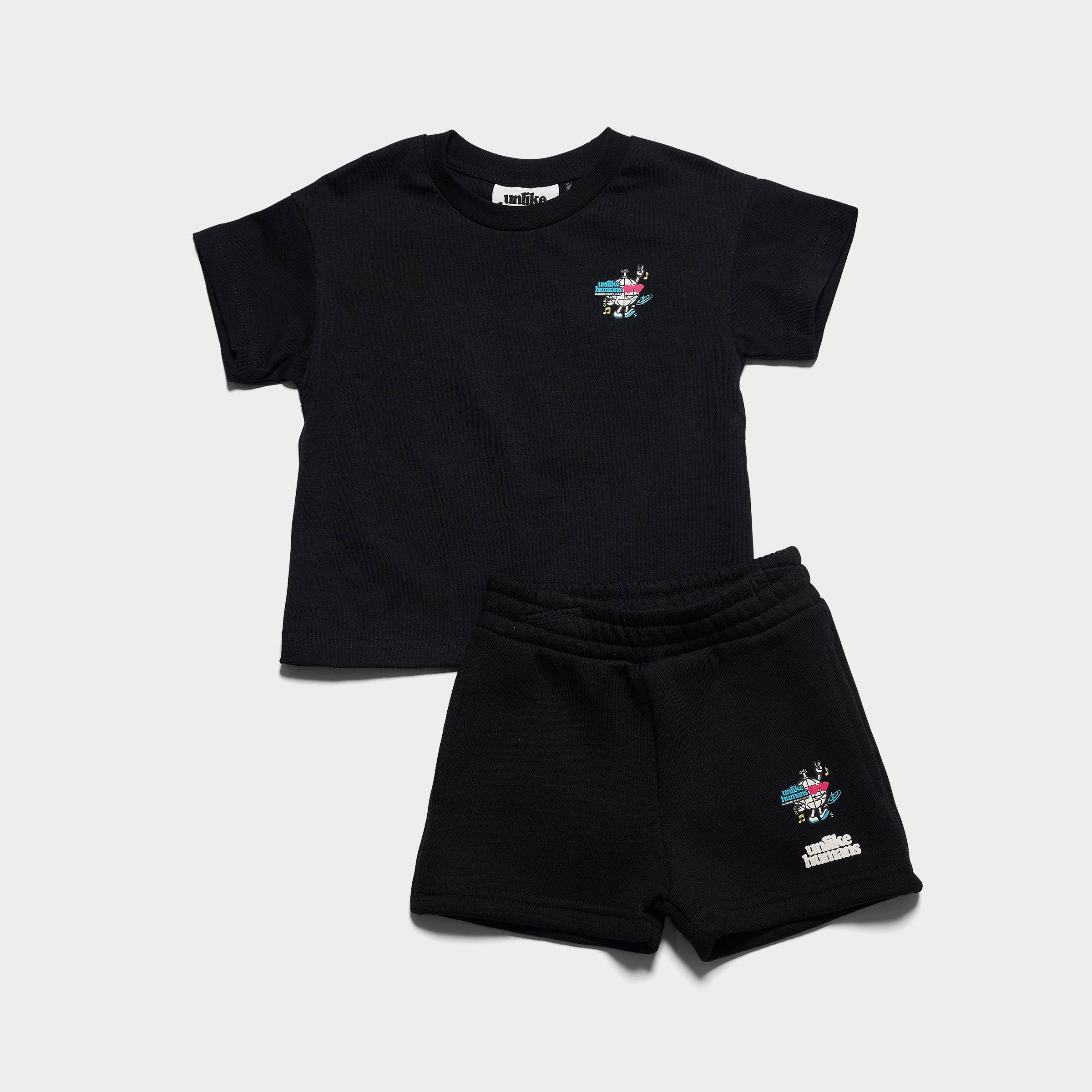 Unlike Humans Summer Party T-Shirt and Shorts Set