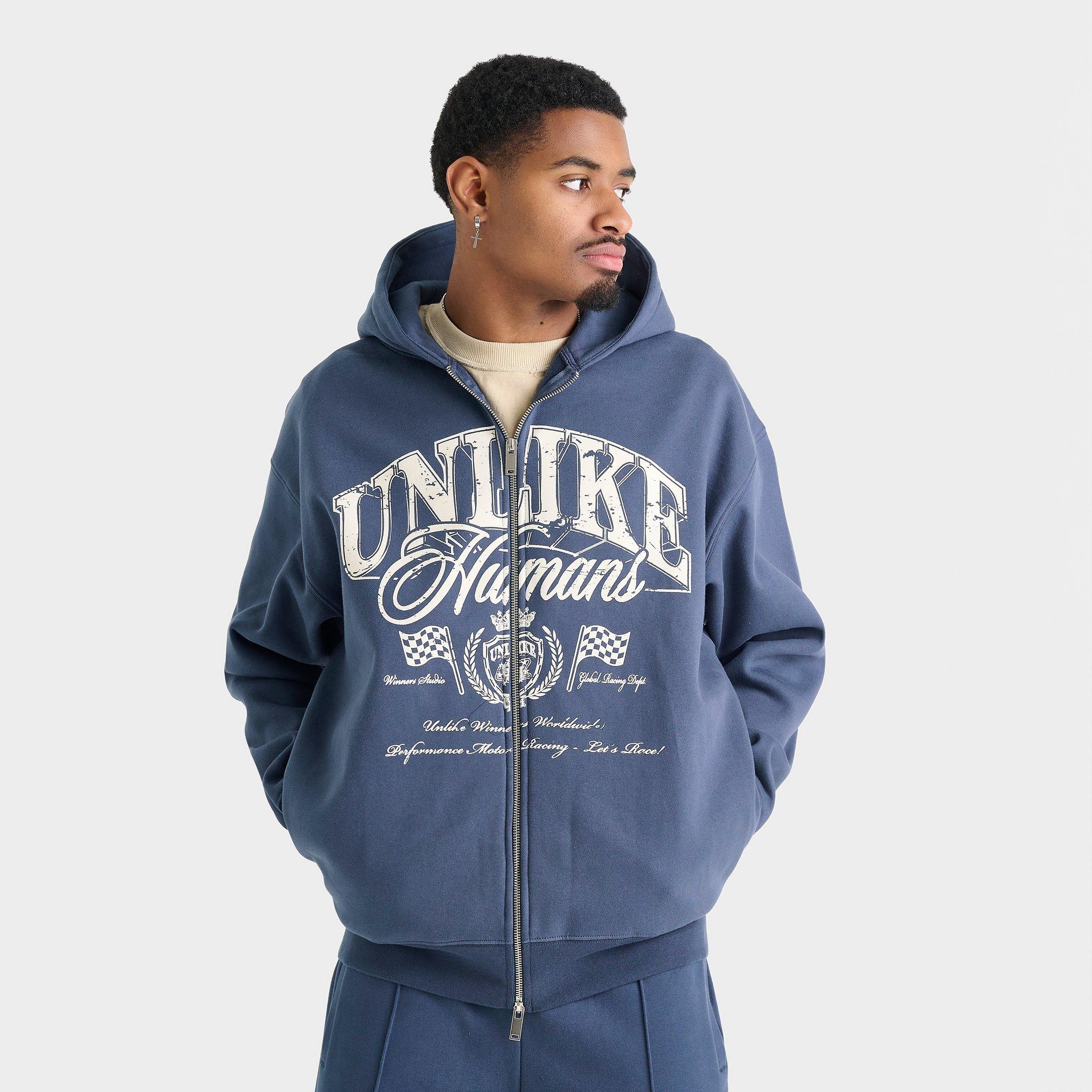 Unlike Humans Motor Graphic Fleece Full-Zip Hoodie