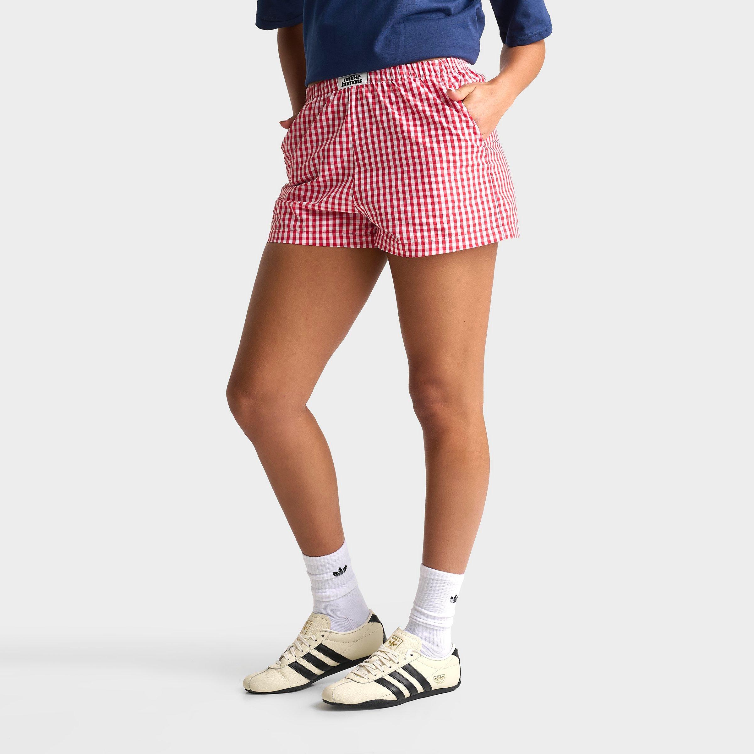 Unlike Humans Gingham Boxer Shorts
