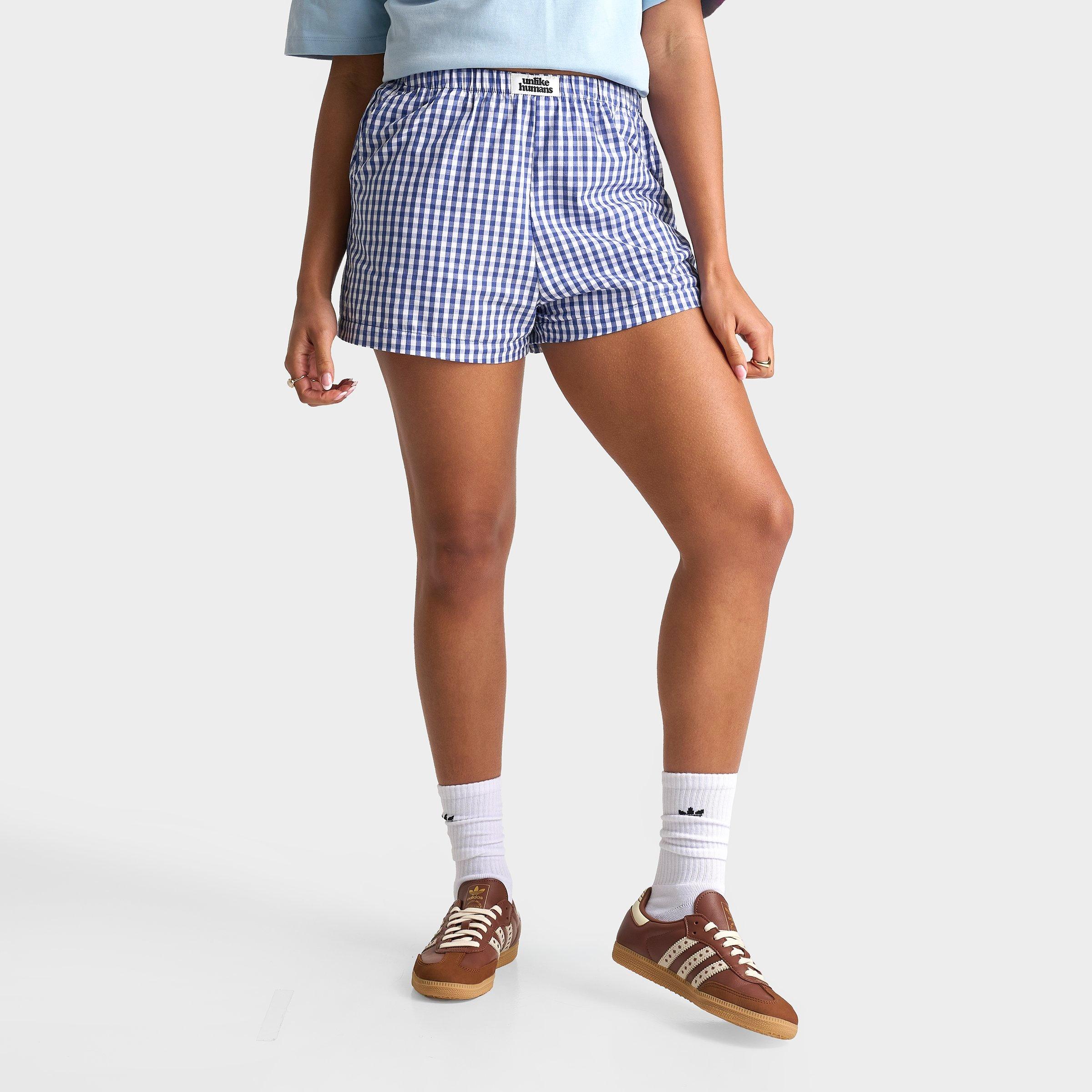 Unlike Humans Gingham Boxer Shorts