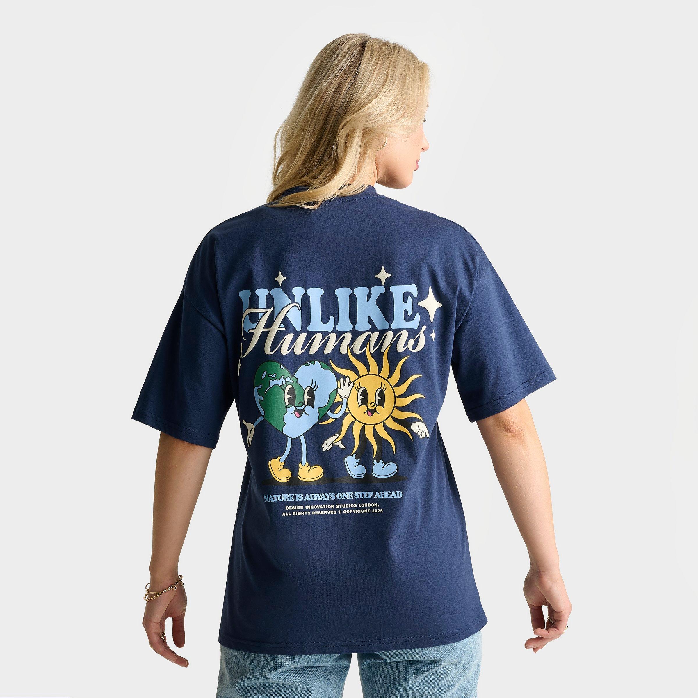 Unlike Humans Sun Earth Graphic T-Shirt