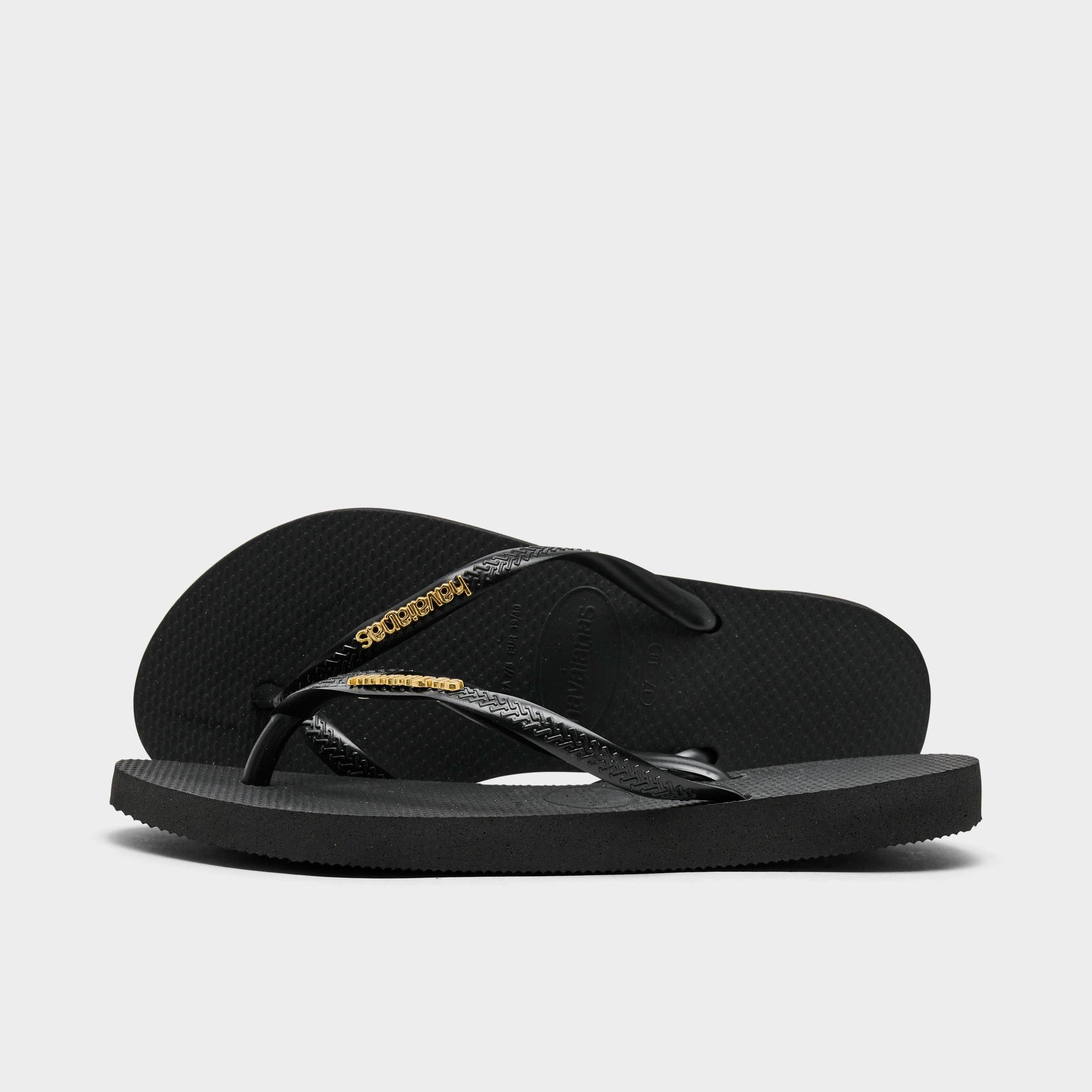 Havaianas Slim Metallic Logo Flip-Flop Sandals
